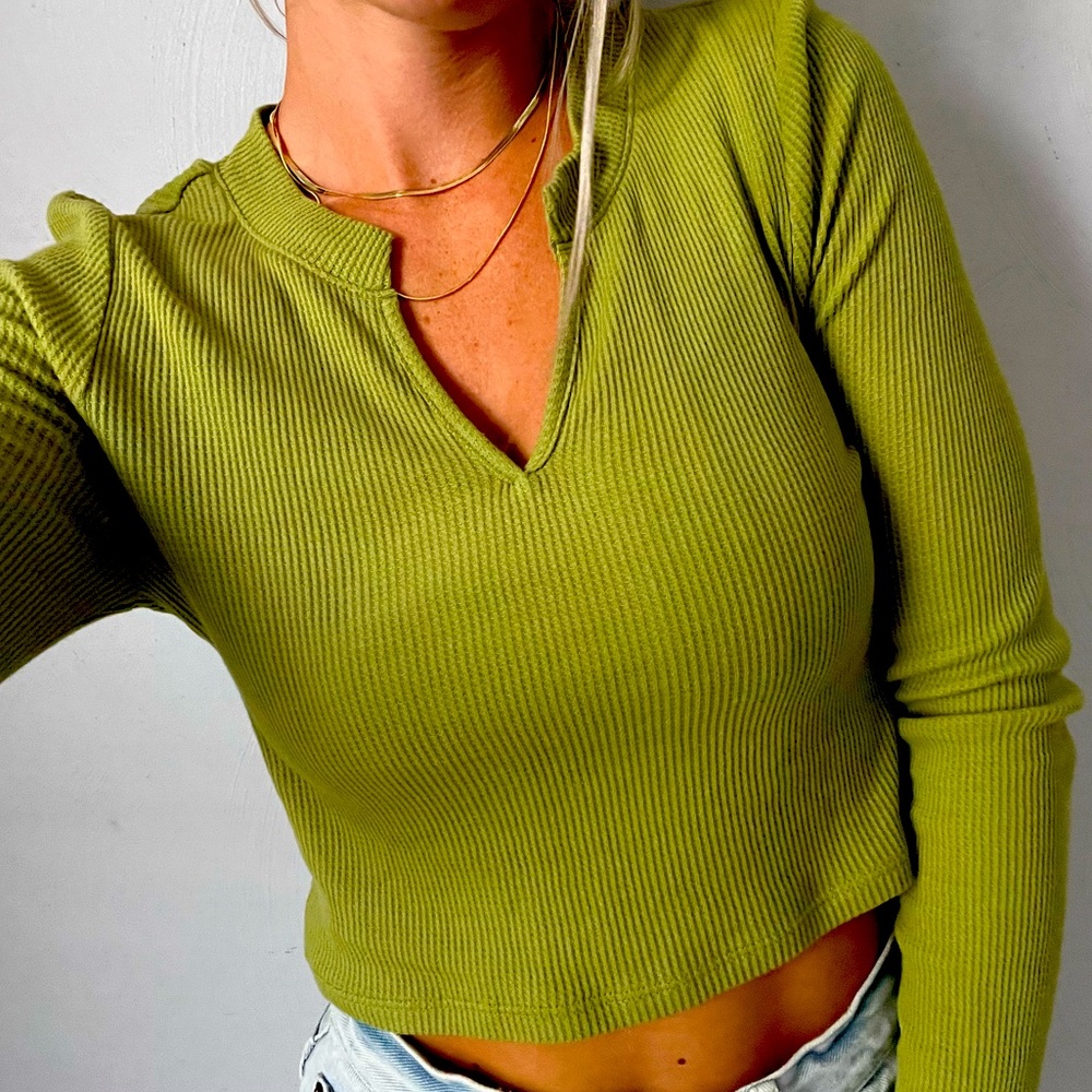 Pacsun Basic - Cropped Long Sleeve T